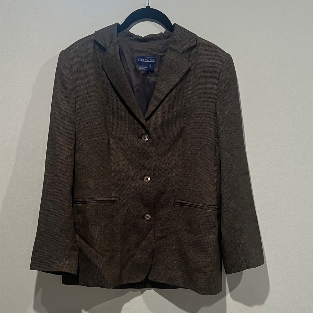 J. McLaughlin Gray Wool Blazer - Picture 1 of 8